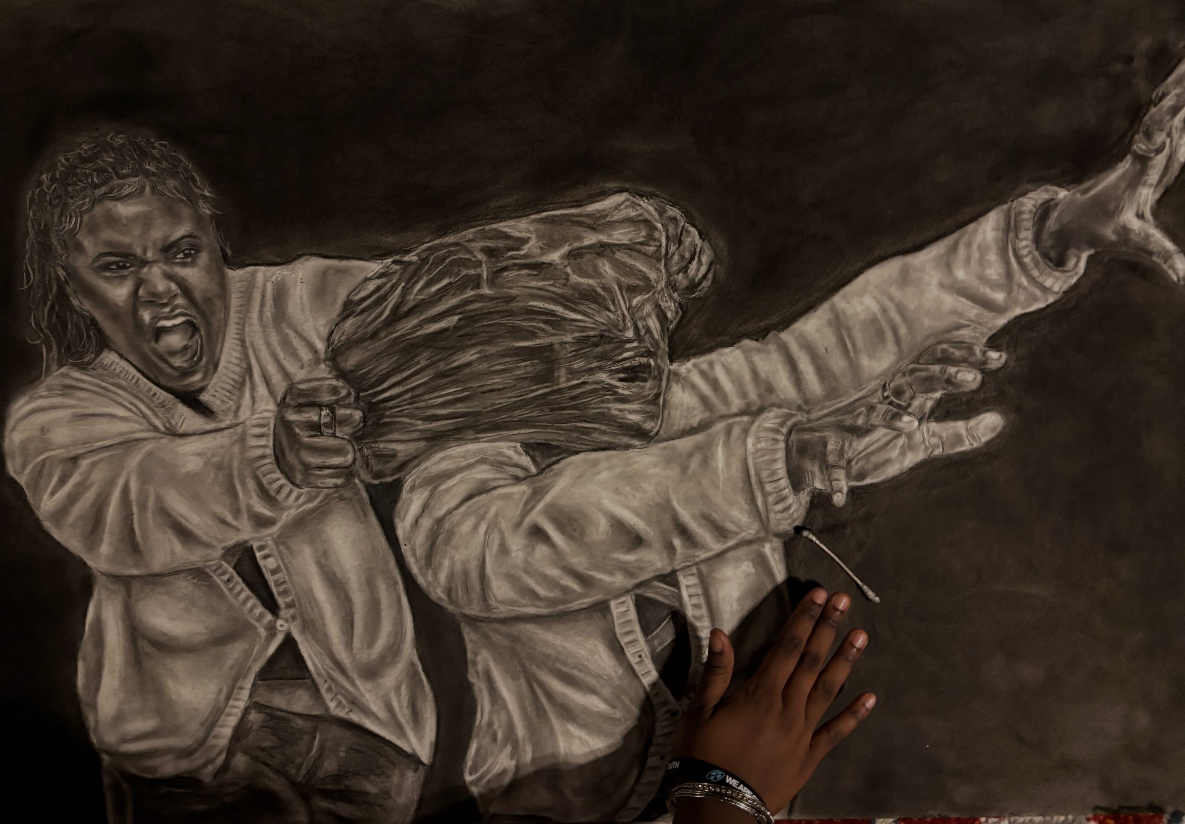 ORIGINAL - Destruction by association (approx: 30in x 40in) — click to see full image